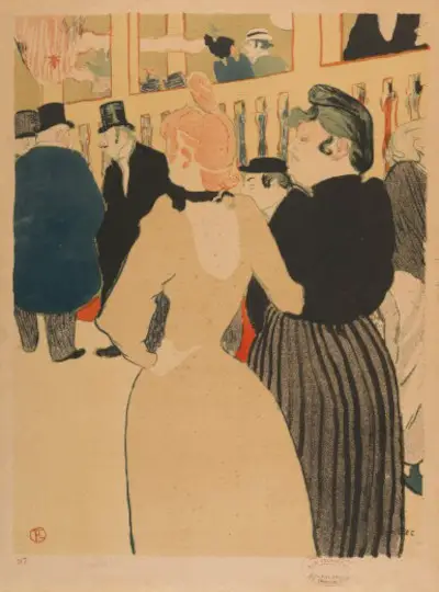 Au Moulin Rouge, La Goulue et sa Soeur Henri de Toulouse-Lautrec